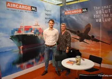 Loek van der Zwan and Yvonne Middelkoop manned the stand of Aircargo.nl.